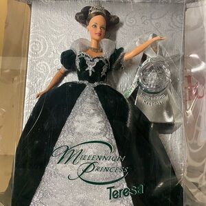 Millennium Princess Doll with Silver and Green Gown